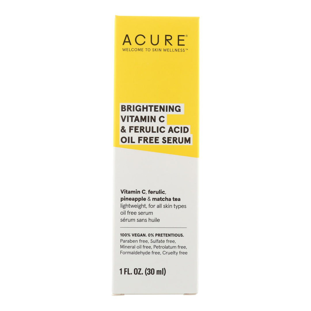 Acure - Serum Brghtn Vitamin C Ferulc - 1 Each-1 Fz