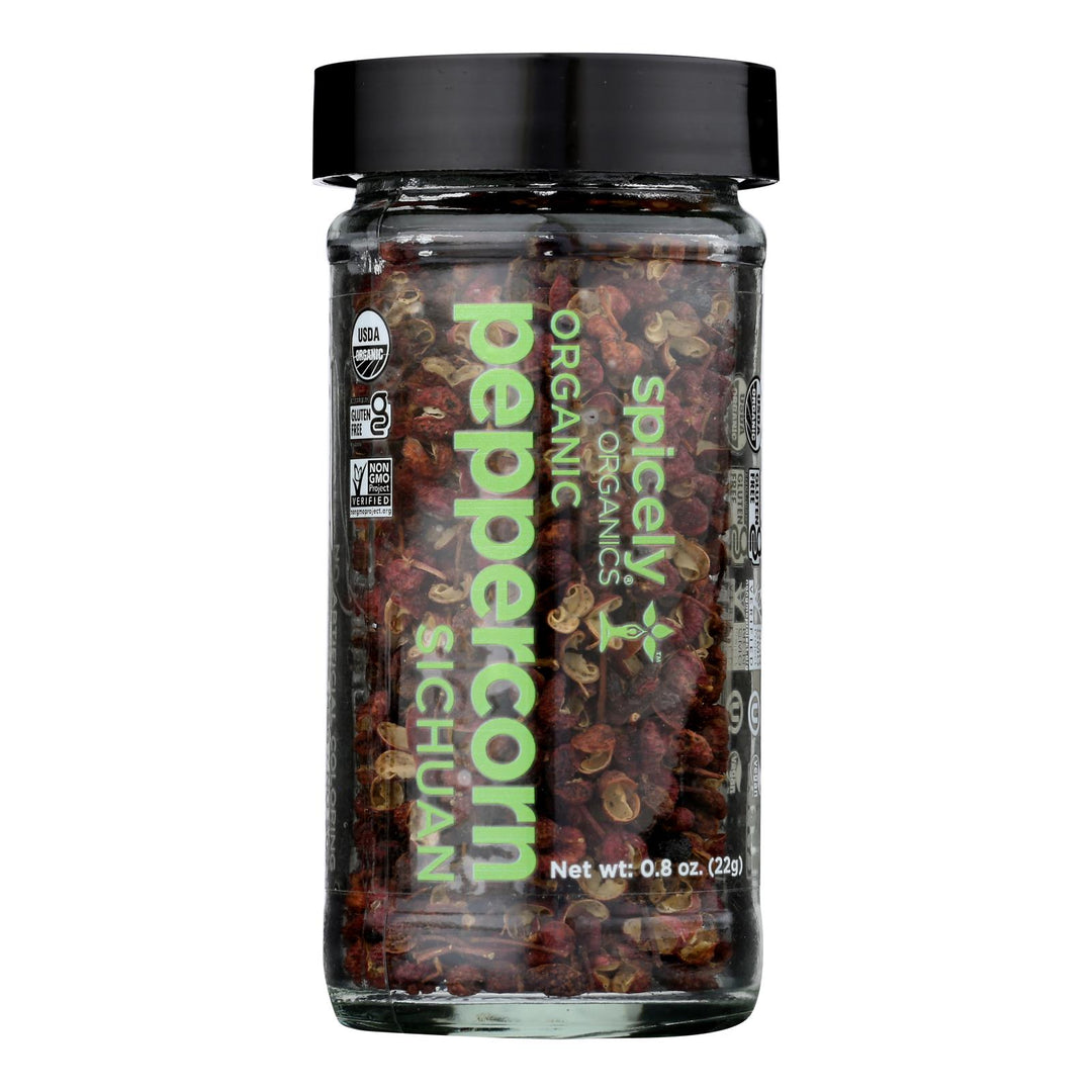 Spicely Organics - Organic Sichuan Peppercorn - Case Of 3 - 0.8 Oz.