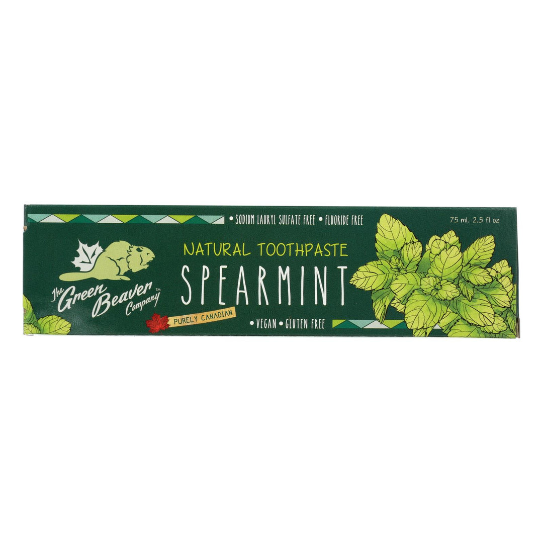 Green Beaverthe Toothpaste - Spearmint Toothpaste - Case Of 1 - 2.5 Fl Oz.