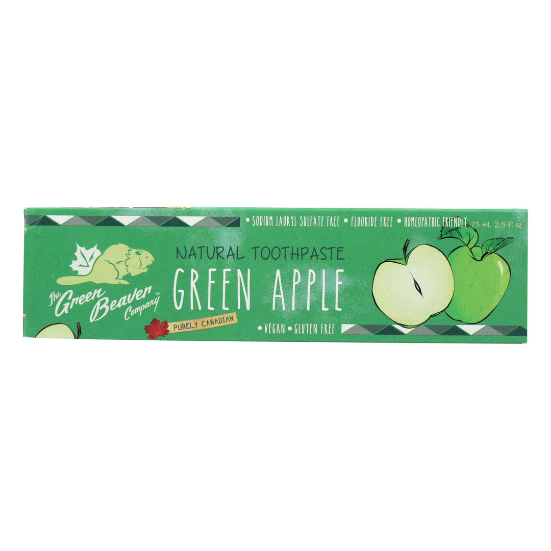 Green Beaverthe Toothpaste - Green Apple Toothpaste - Case Of 1 - 2.5 Fl Oz.