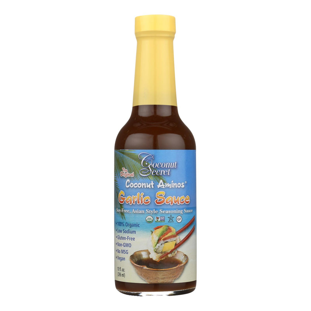 Coconut Secret - Coconut Aminos Garlic Sauce - Case Of 12 - 10 Fl Oz.