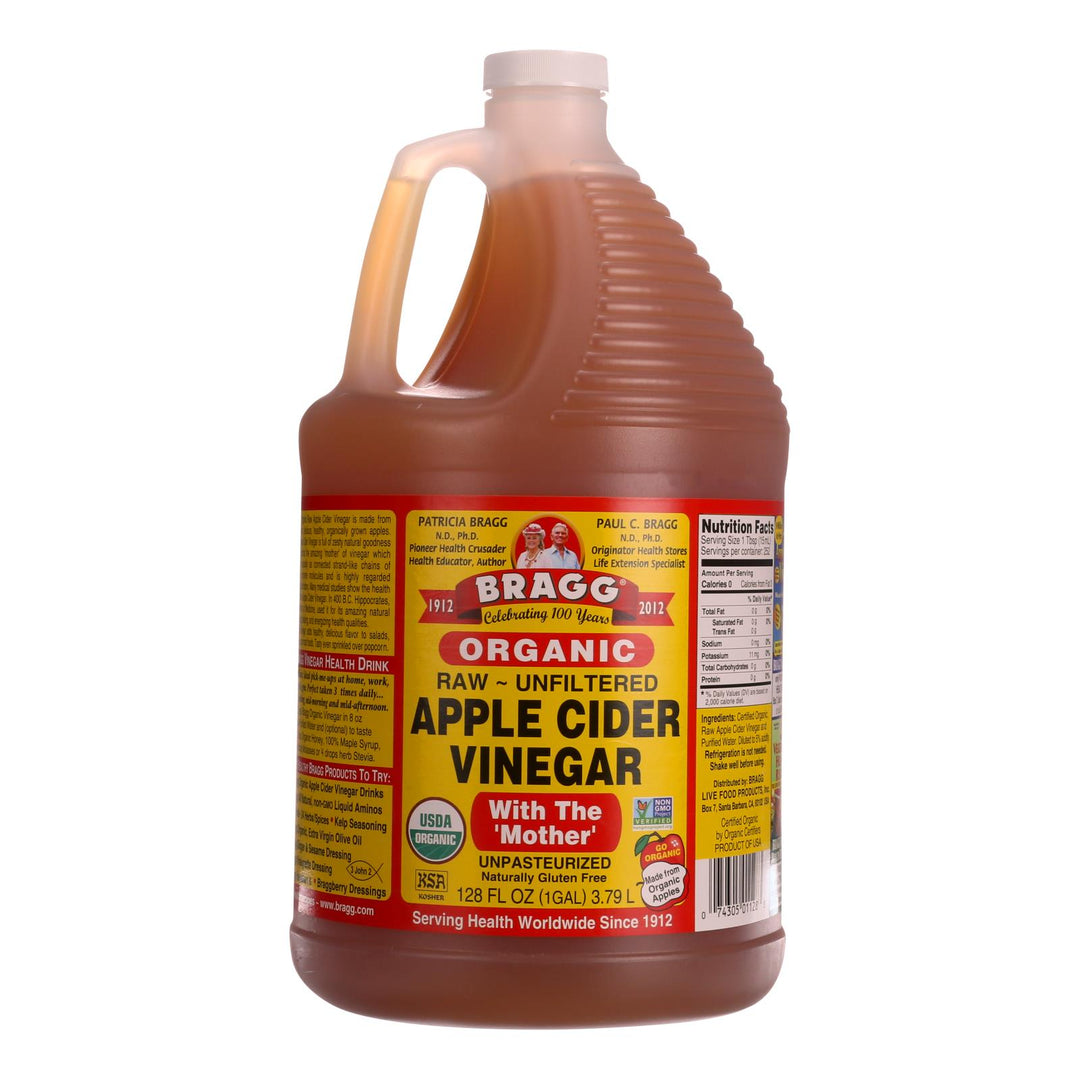 Bragg - Apple Cider Vinegar - Raw And Unfiltered - Case Of 4 - 1 Gallon