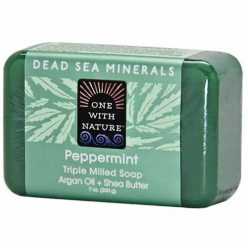 One With Nature Bar Soap - Pepper Mint - Case Of 24 - 4 Oz.