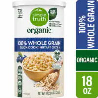 Bulk Grains 100% Organic Oats Rolled - Single Bulk Item - 25lb