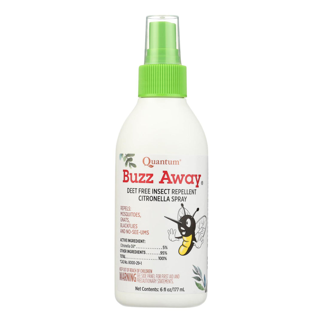 Quantum Research Buzz Away Insect Repellent Citronella Spray - 6 Oz