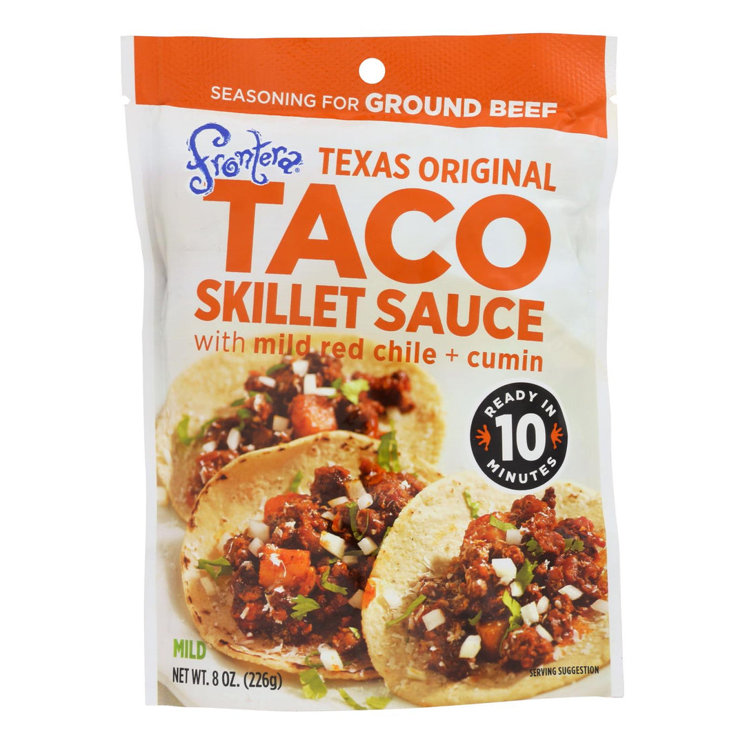 Frontera Foods Texas Original Taco Skillet Sauce - Taco Skillet Sauce - Case Of 6 - 8 Oz.