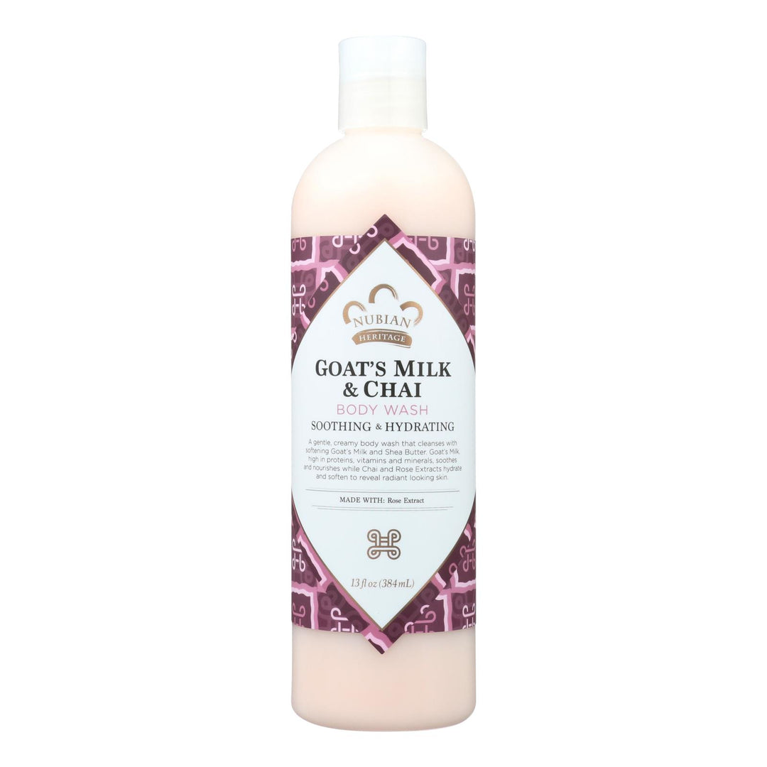 Nubian Heritage Body Wash Goat's Milk And Chai - 13 Fl Oz