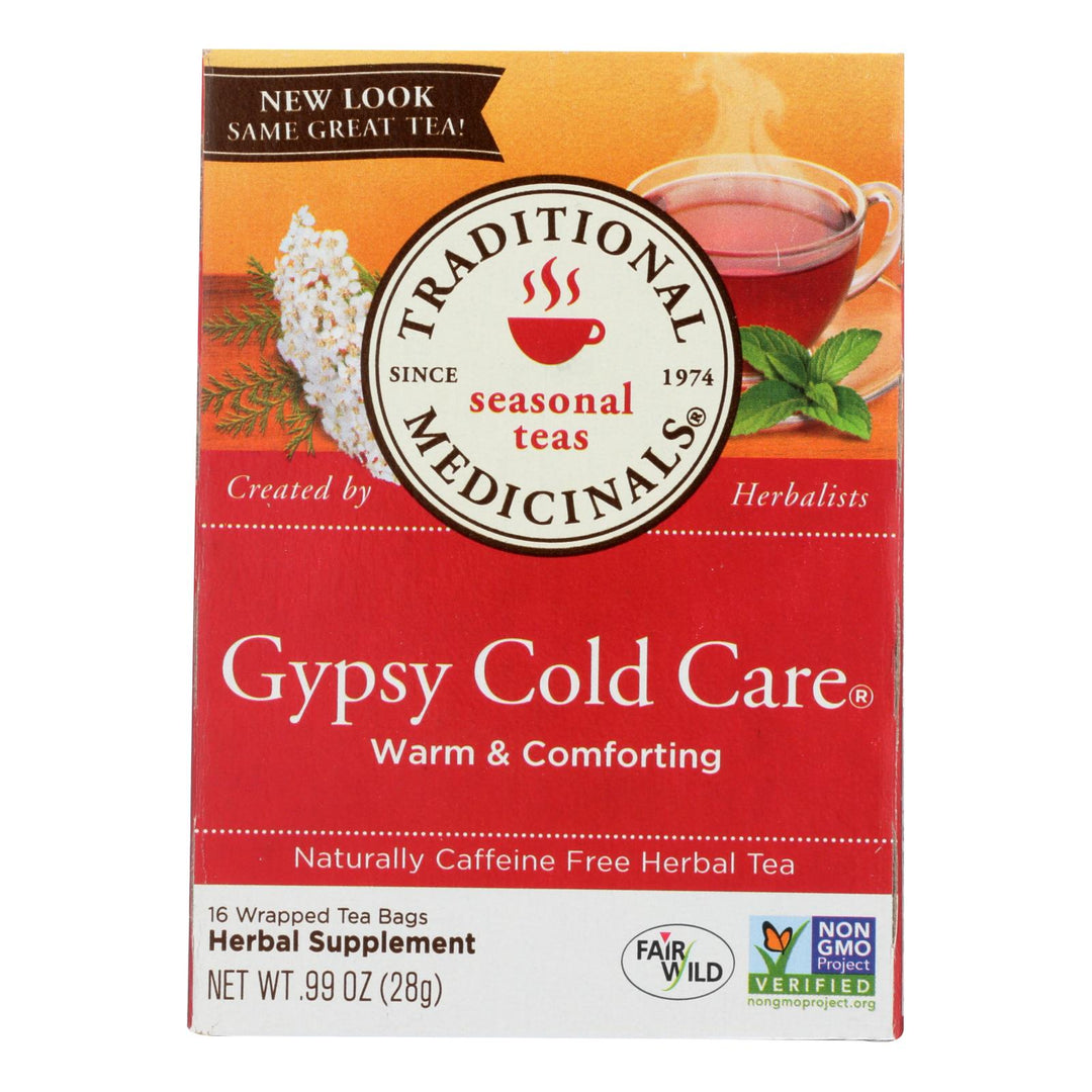 Traditional Medicinals Gypsy Cold Care Herbal Tea - 16 Tea Bags - Case Of 6