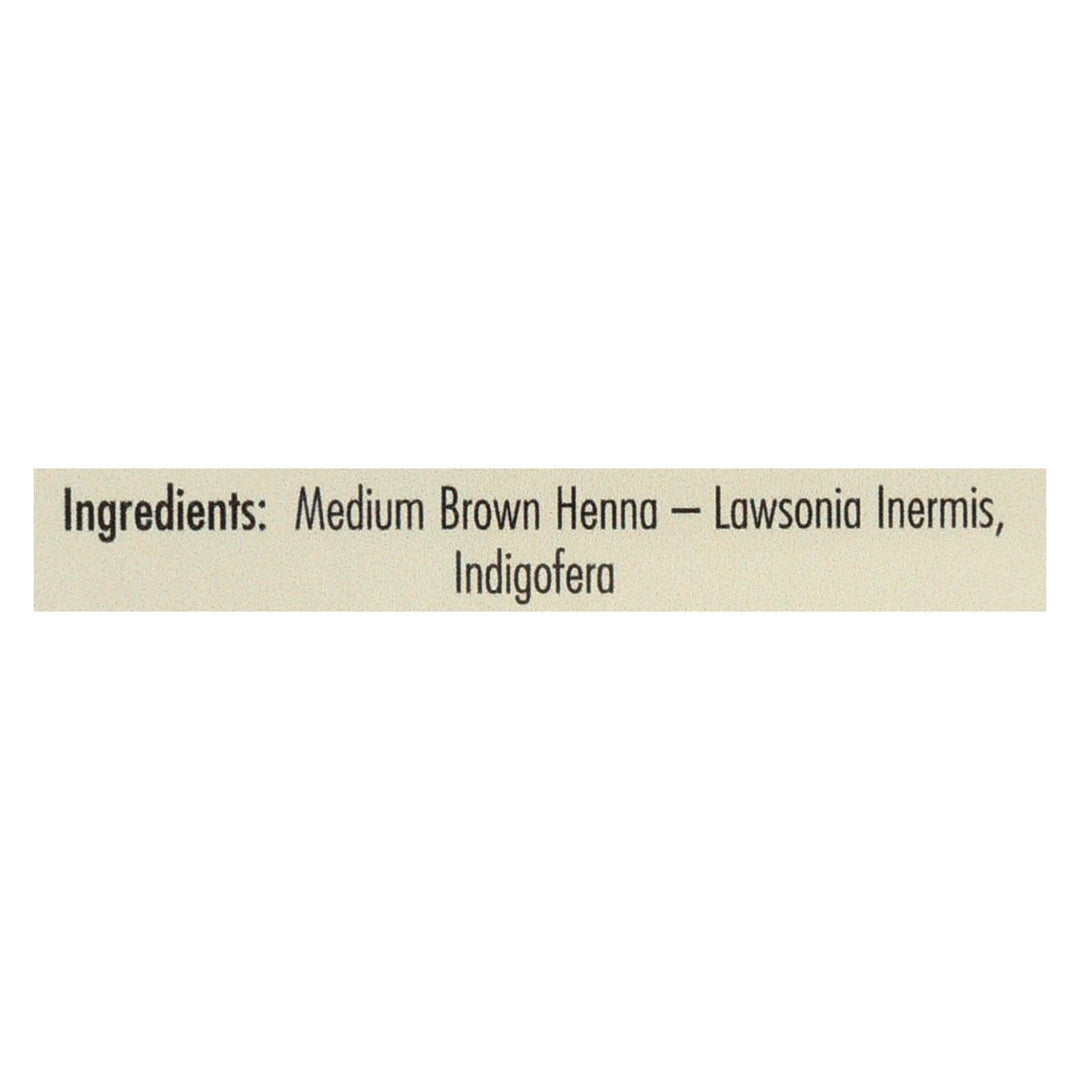 Rainbow Research Henna Hair Color And Conditioner Persian Medium Brown Chestnut - 4 Oz