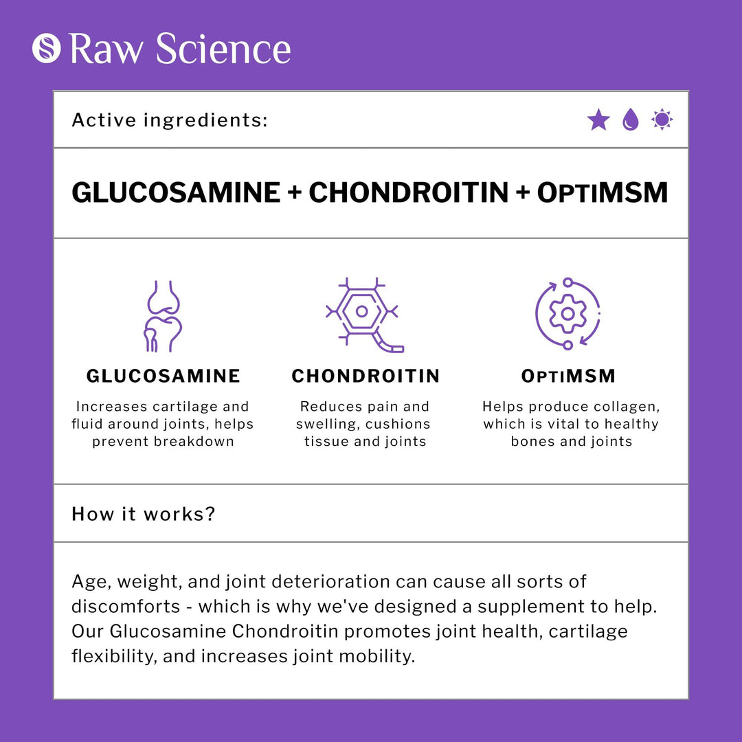 Glucosamine Chondroitin MSM Capsules   Joint Support Supplement for Women & Men Triple Strength Vitamins: Glucosamine HCL Chondroitin Sulfate with OptiMSM   Reduces Joint Discomfort 120 Capsules