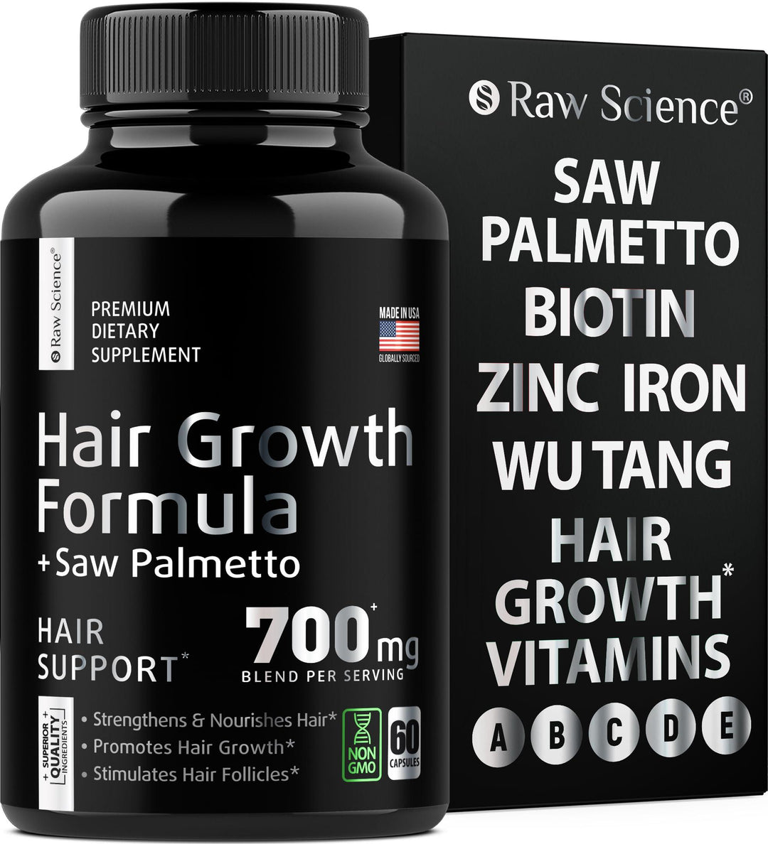 DHT Blocker Hair Growth Pills   Hair Growth Vitamins: Saw Palmetto for Men & Women with Iron Stinging Nettle   Hair Supplements for Hair Growth & Regrow   Hair Loss Biotin Supplement   60 Capsules