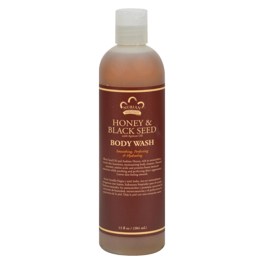 Nubian Heritage Body Wash Honey And Black Seed - 13 Fl Oz