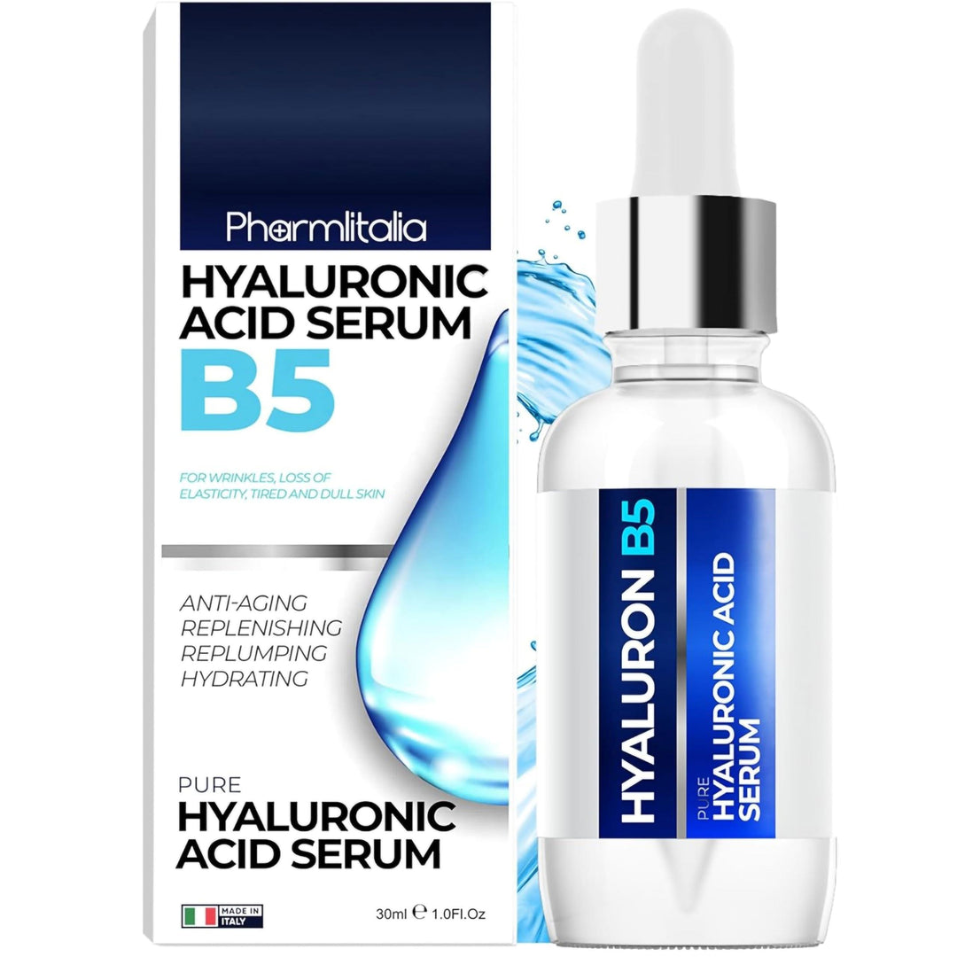 Pure Hyaluronic Acid Serum for Face with Vitamin B5 Hydrating Serum for Sensitive Skin Anti  Aging Serum Brightening Serum for Dark Spots Uneven Skin Tone Fine Lines & Wrinkles