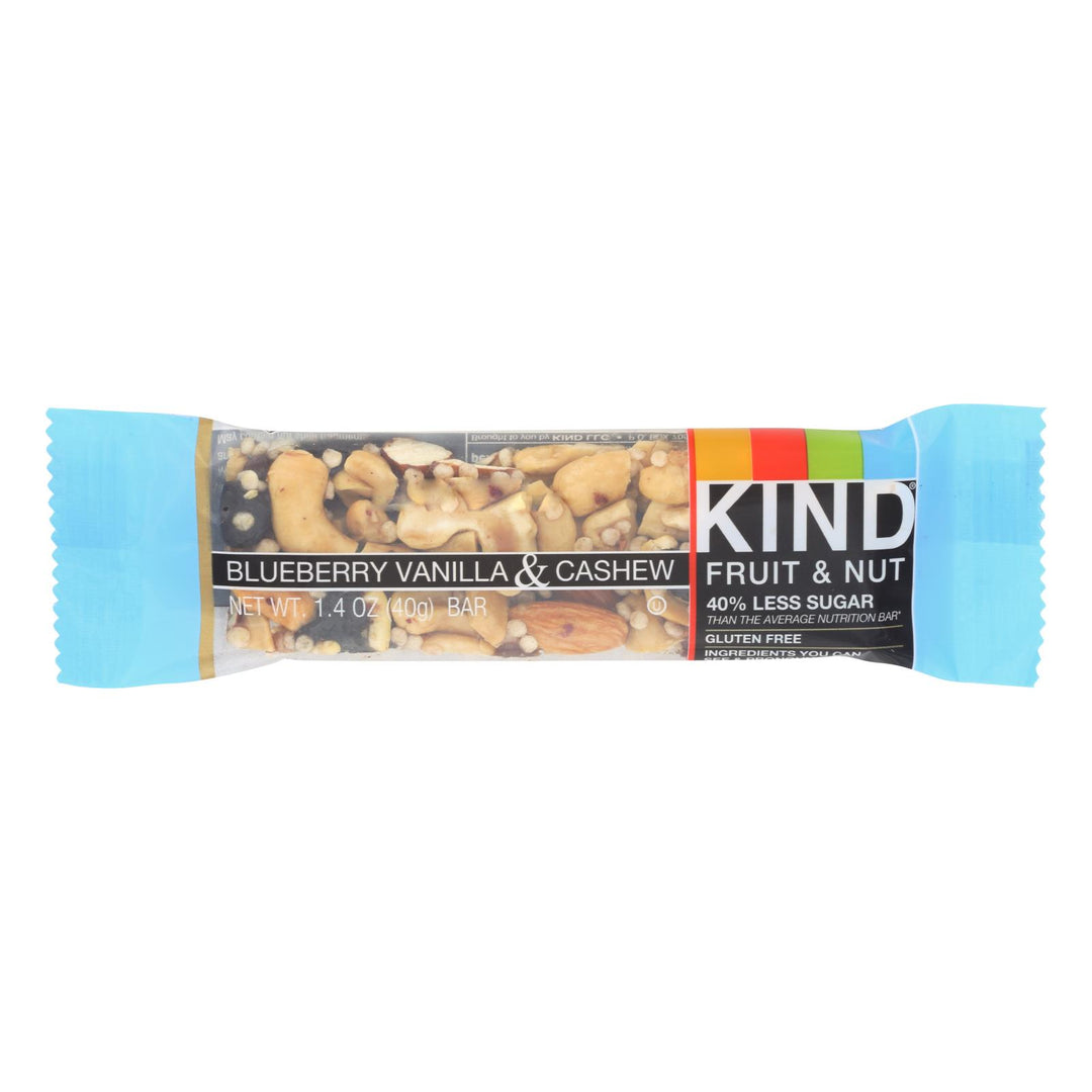 Kind Bar - Blueberry Vanilla And Cashew - 1.4 Oz Bars - Case Of 12