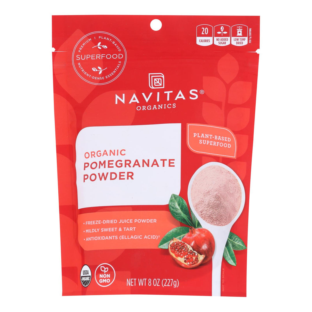 Navitas Naturals Pomegranate Powder - Organic - Freeze-dried - 8 Oz - Case Of 6