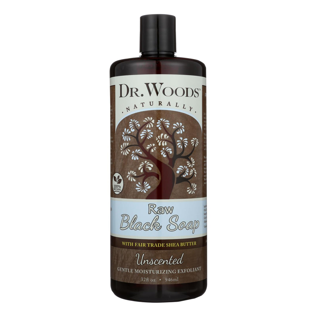 Dr. Woods Naturals Black Soap - Shea Vision - Unscented - 32 Oz