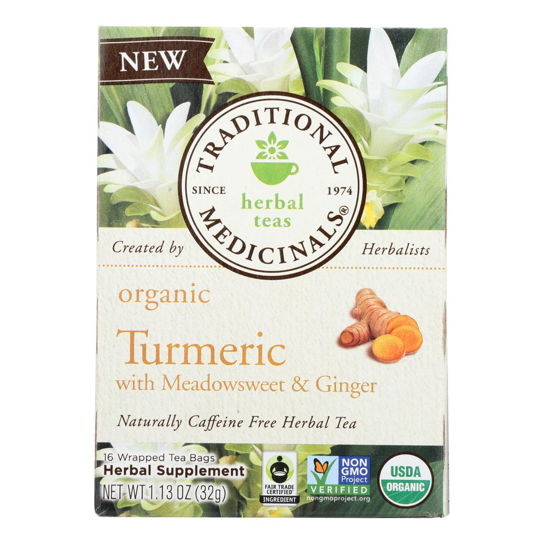 Traditional Medicinals Organic Herbal Tea - Ginger - Case Of 6 - 16 Count