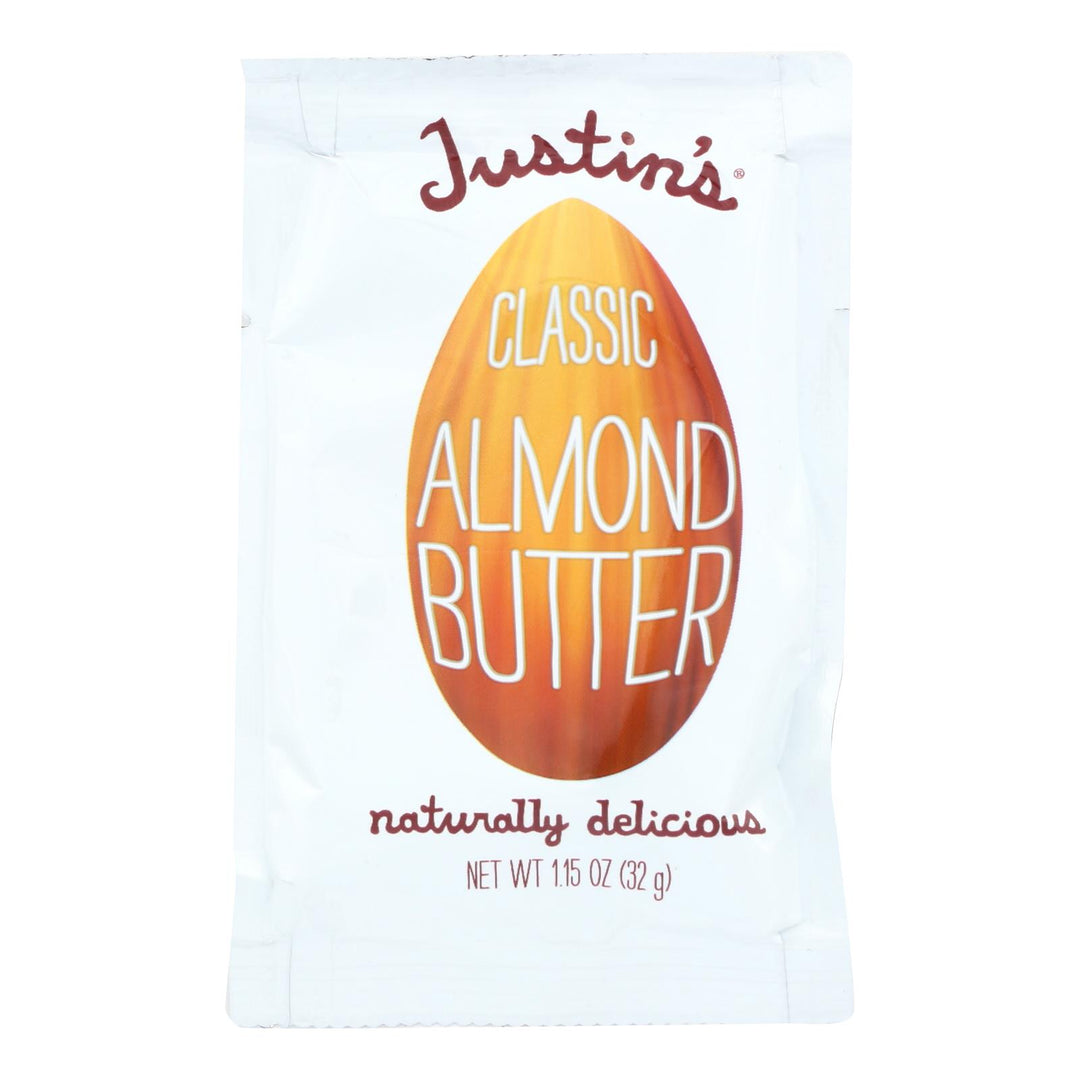 Justin's Nut Butter Squeeze Pack - Almond Butter - Classic - Case Of 10 - 1.15 Oz.