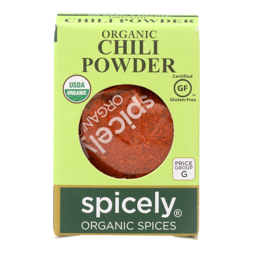 Spicely Organics - Organic Chili Powder - Case Of 6 - 0.45 Oz.