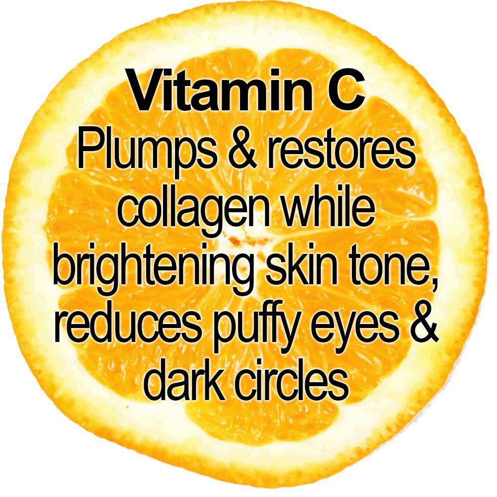 Glimmer Goddess Organic Vitamin C and Peptide Eye Serum for Dark Circles 1 oz