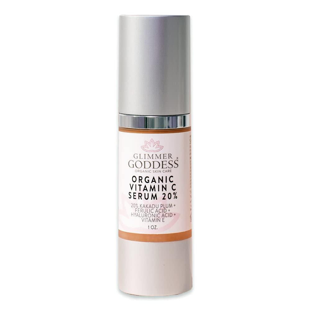 Glimmer Goddess Organic Face Serum with 20% Vitamin C 1.0 oz