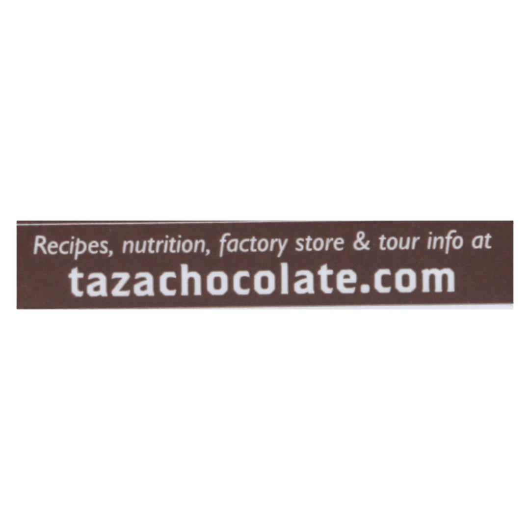 Taza Chocolate Organic Chocolate Mexicano Discs - 100 Percent Dark Chocolate - Cacao Puro - 2.7 Oz - Case Of 12