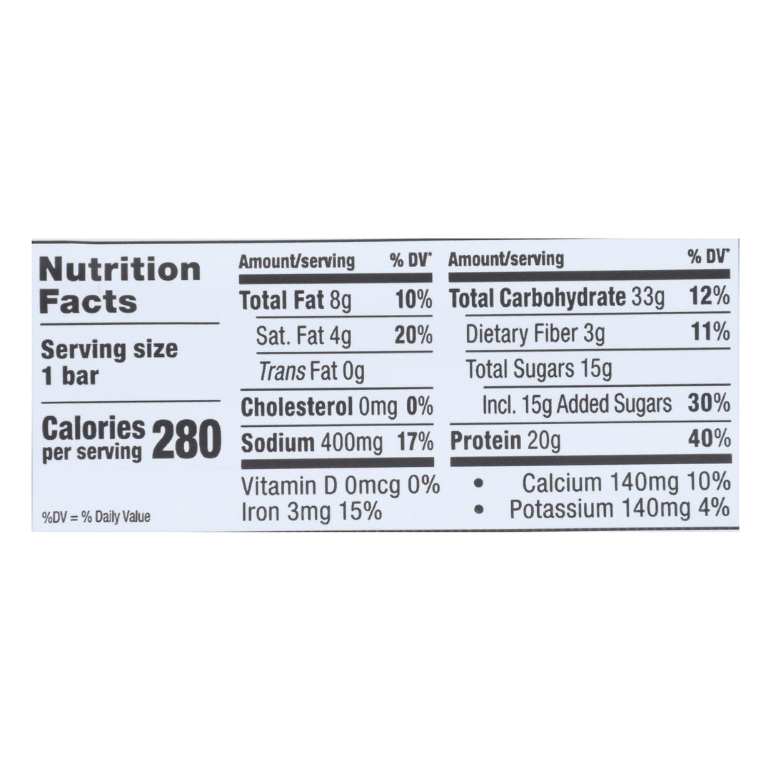 Probar Cookie Dough Core Bar - Case Of 12 - 2.46 Oz