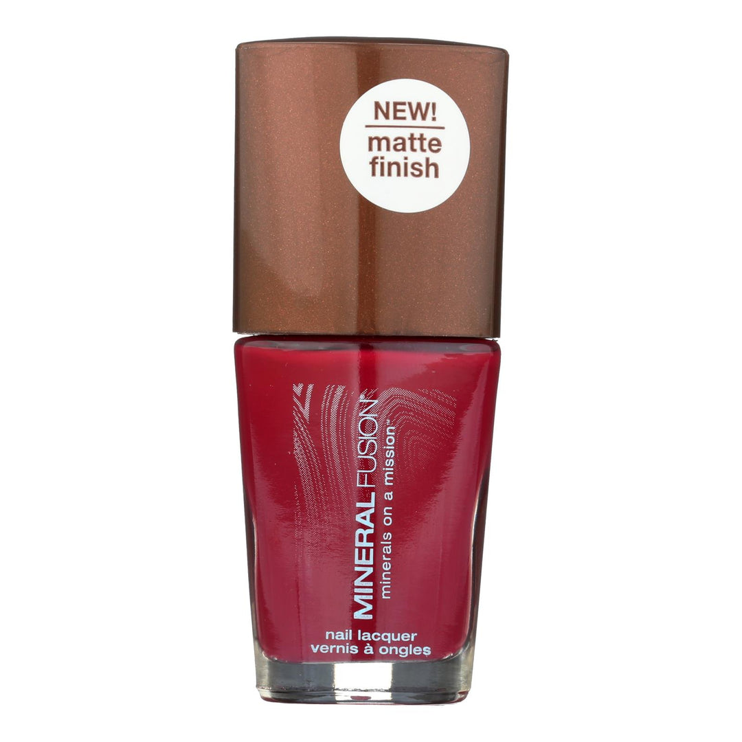 Mineral Fusion - Nail Polish - Matte Mulberry - 0.33 Oz.