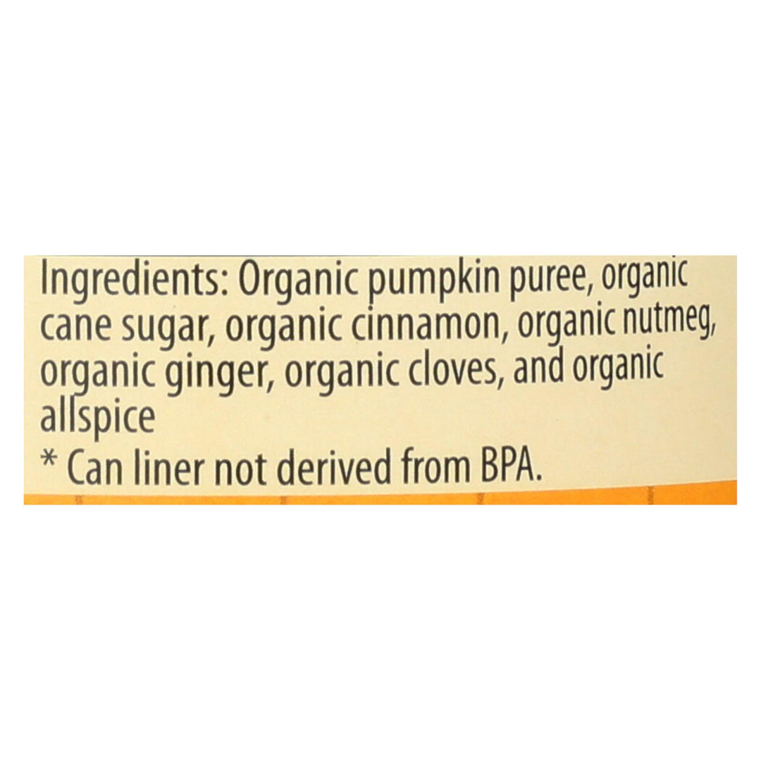 Farmer's Market Organic Pumpkin - Pie Mix - Case Of 12 - 15 Oz.