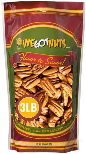 Bulk Nuts - Pecan No Salt - Fancy Med Pieces - 5 Lb.