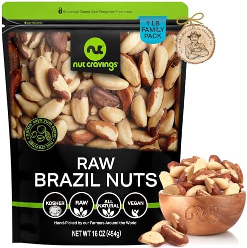 Bulk Nuts Organic Whole Raw Brazil Nuts - Single Bulk Item - 5lb