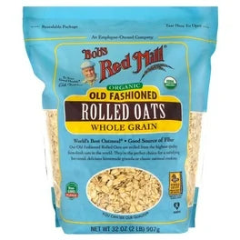 Bulk Grains Organic Rolled Oats Regular - Single Bulk Item - 50lb