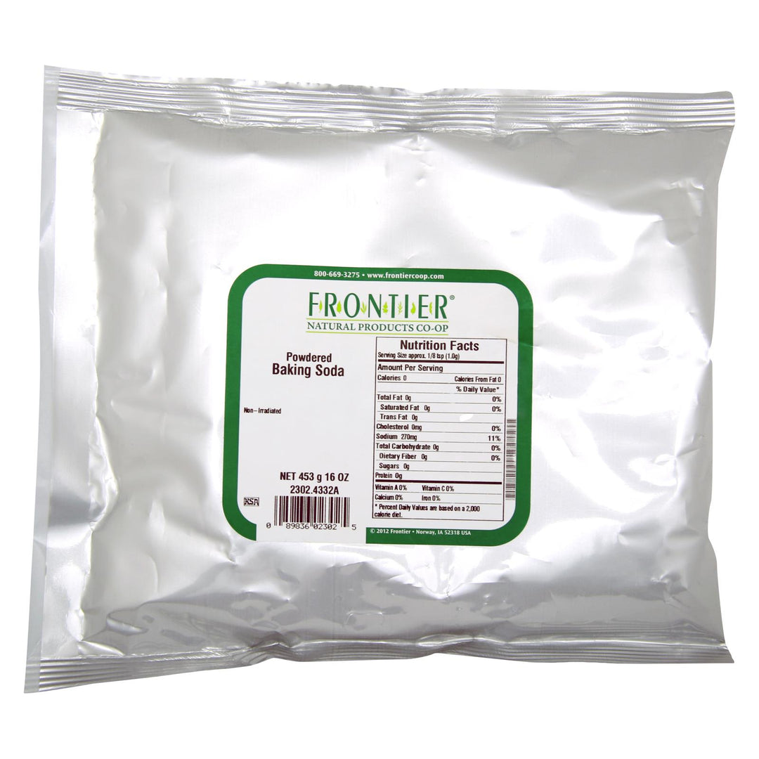 Frontier Herb Baking Soda Powder - Single Bulk Item - 1lb