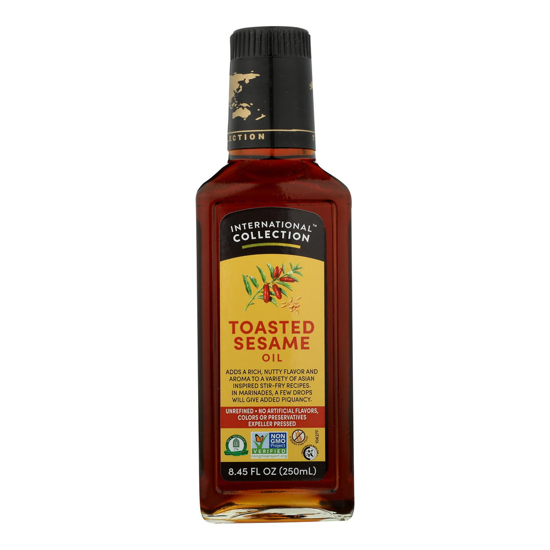 International Collection Sesame Oil - Toasted - Case Of 6 - 8.45 Fl Oz.