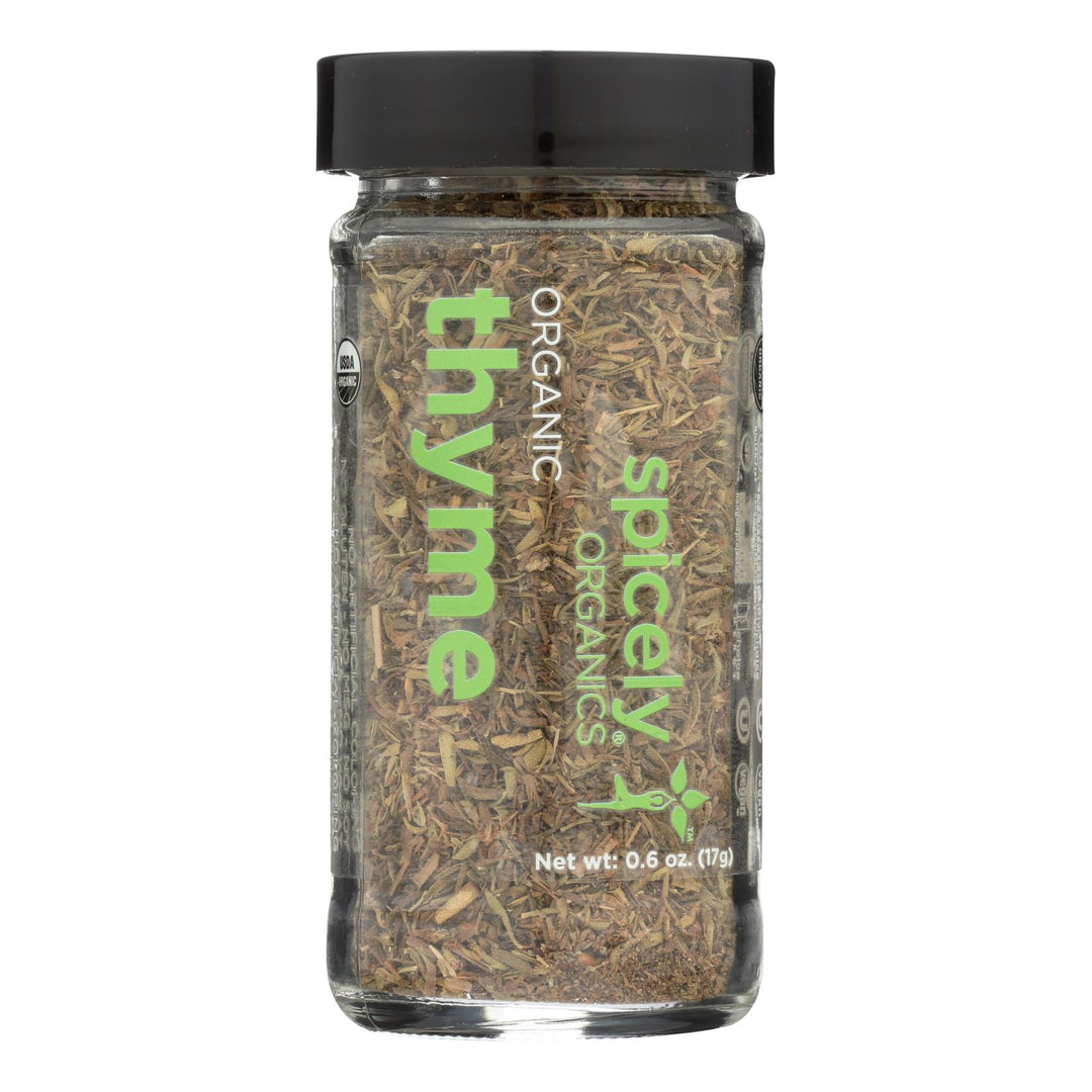 Spicely Organics - Organic Thyme - Case Of 3 - 0.6 Oz.