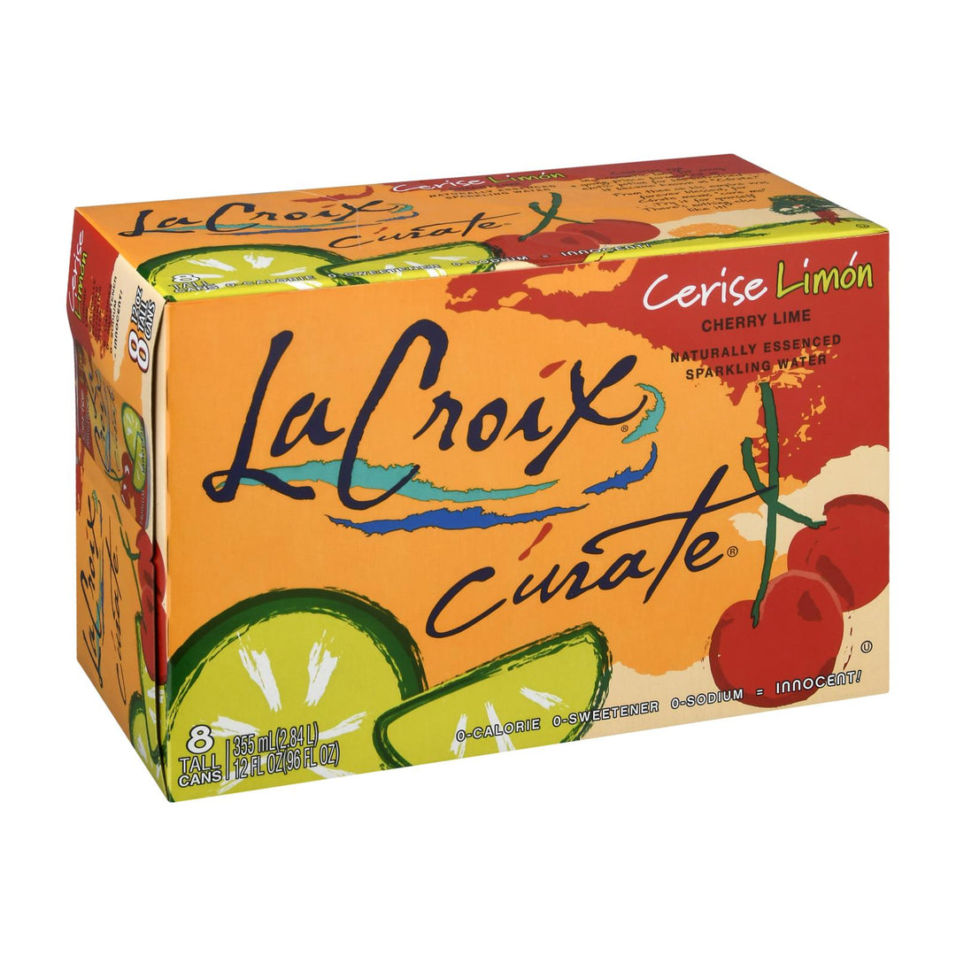 Lacroix Sparkling Water - Lime - Case Of 3 - 12 Fl Oz.