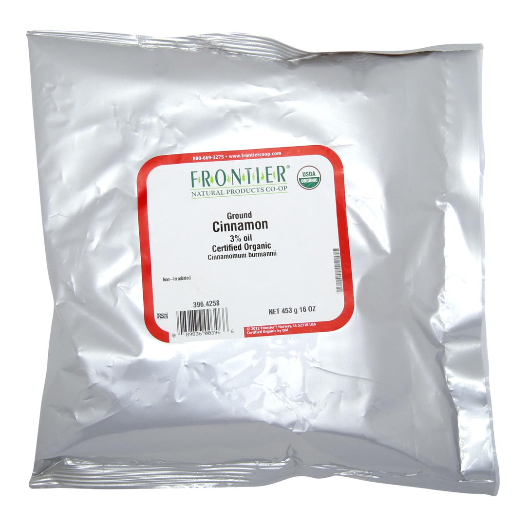 Frontier Herb Cinnamon Organic Ground Korintje A Grade - Single Bulk Item - 1lb