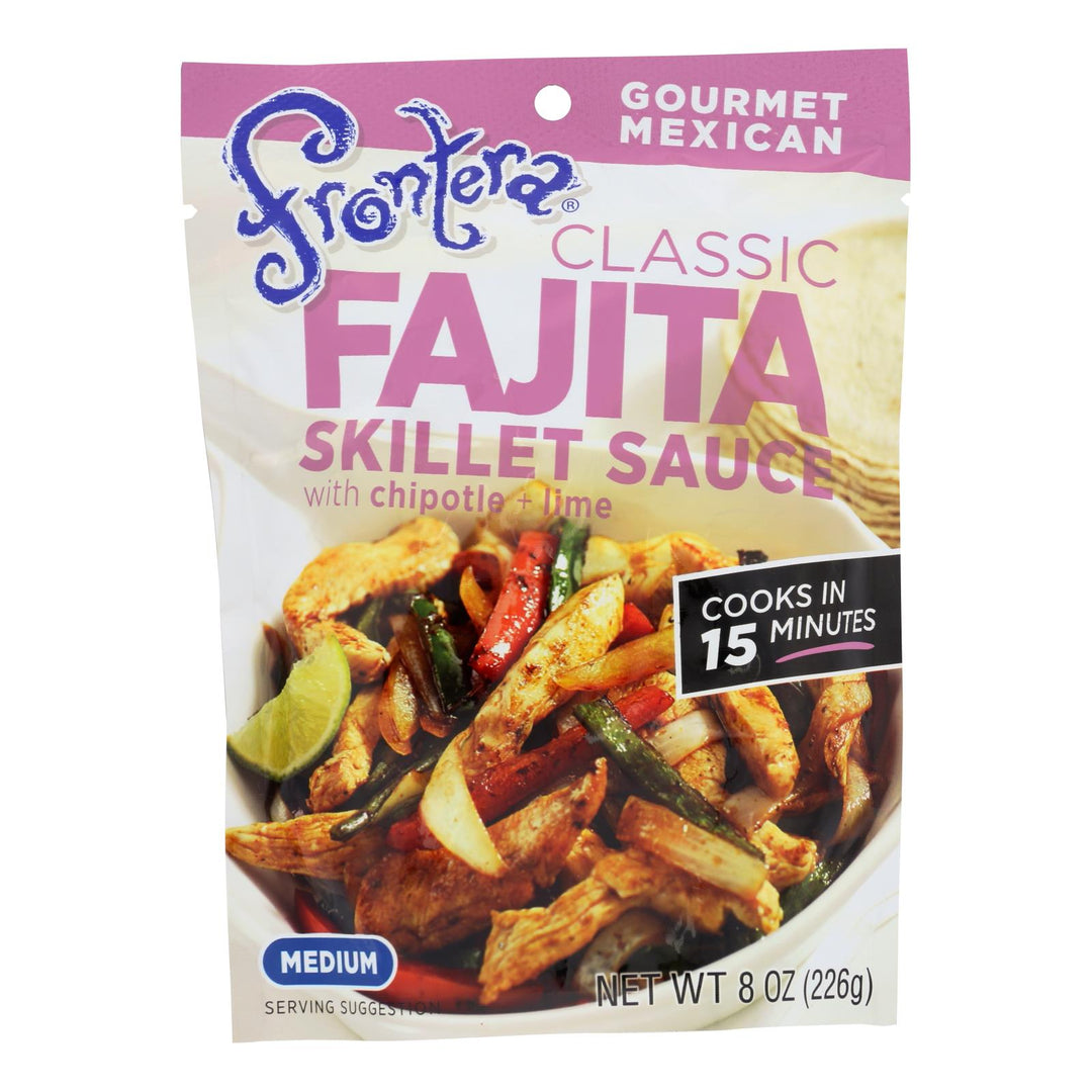 Frontera Foods Classic Fajita Skillet Sauce - Classic Fajita - Case Of 6 - 8 Oz.