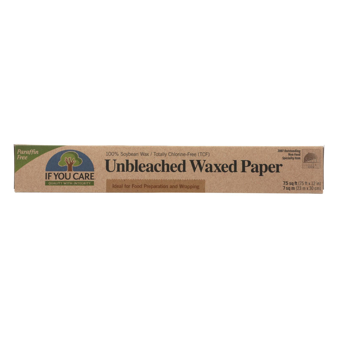 If You Care Waxed Paper - Natural - Case Of 12 - 75 Sq. Ft.