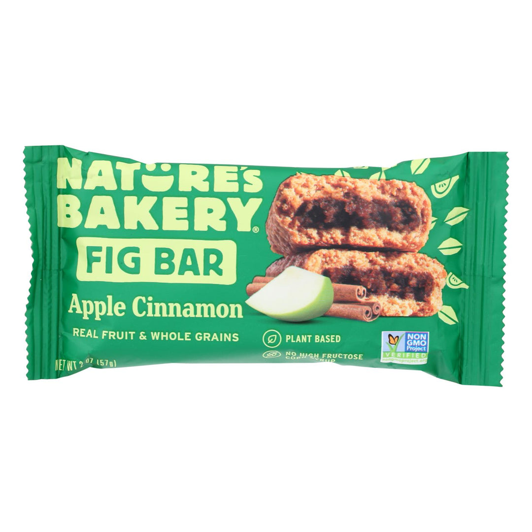 Nature's Bakery Stone Ground Whole Wheat Fig Bar - Apple Cinnamon - Case Of 12 - 2 Oz.