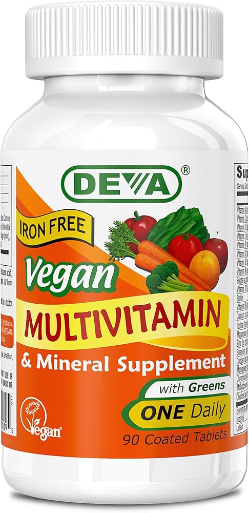 Deva Vegan Vitamins - Multivit Tny Tablets W/o Iron - 90 Tablets