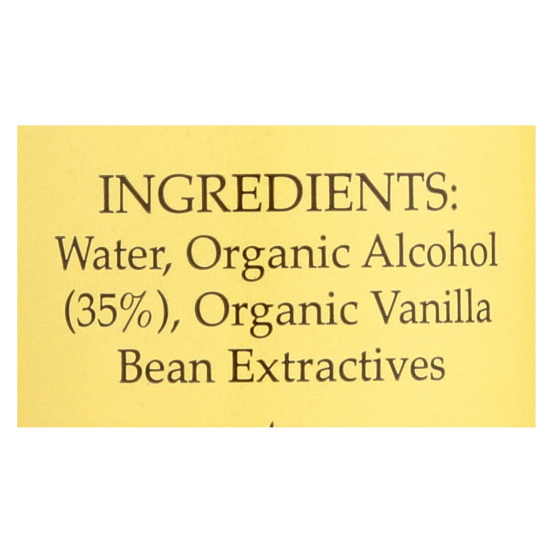 Flavorganics Extract - Organic - Vanilla - 2 Oz - Case Of 12