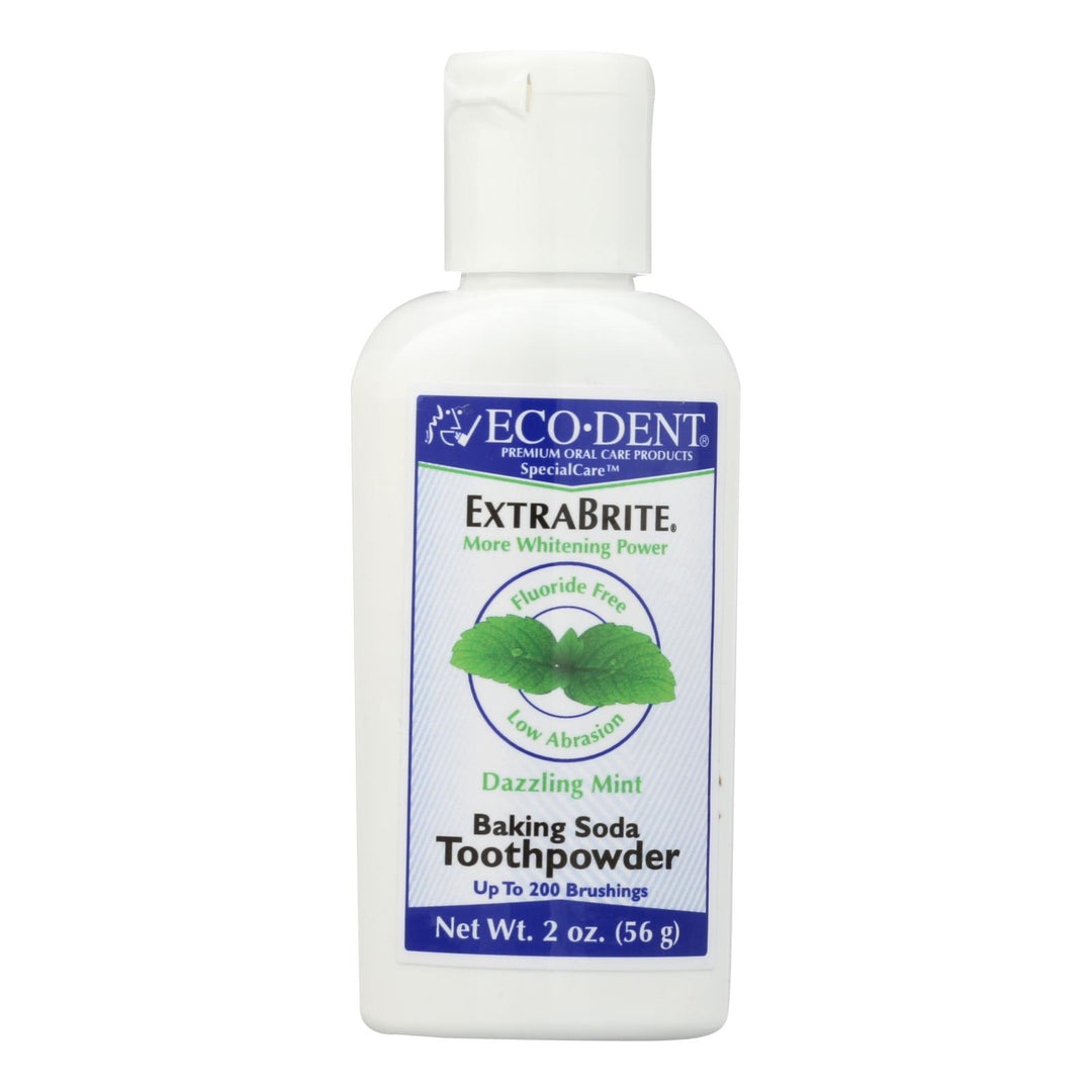 Eco-dent Toothpowder Xtra-brite - Fluoride Free - 2 Oz