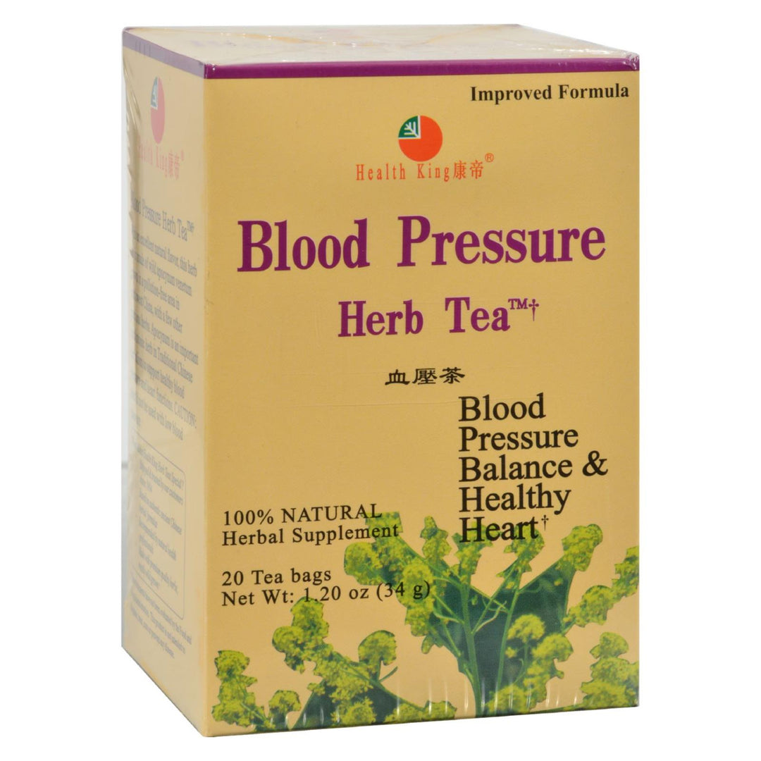 Health King Blood Pressure Herb Tea - 20 Tea Bags