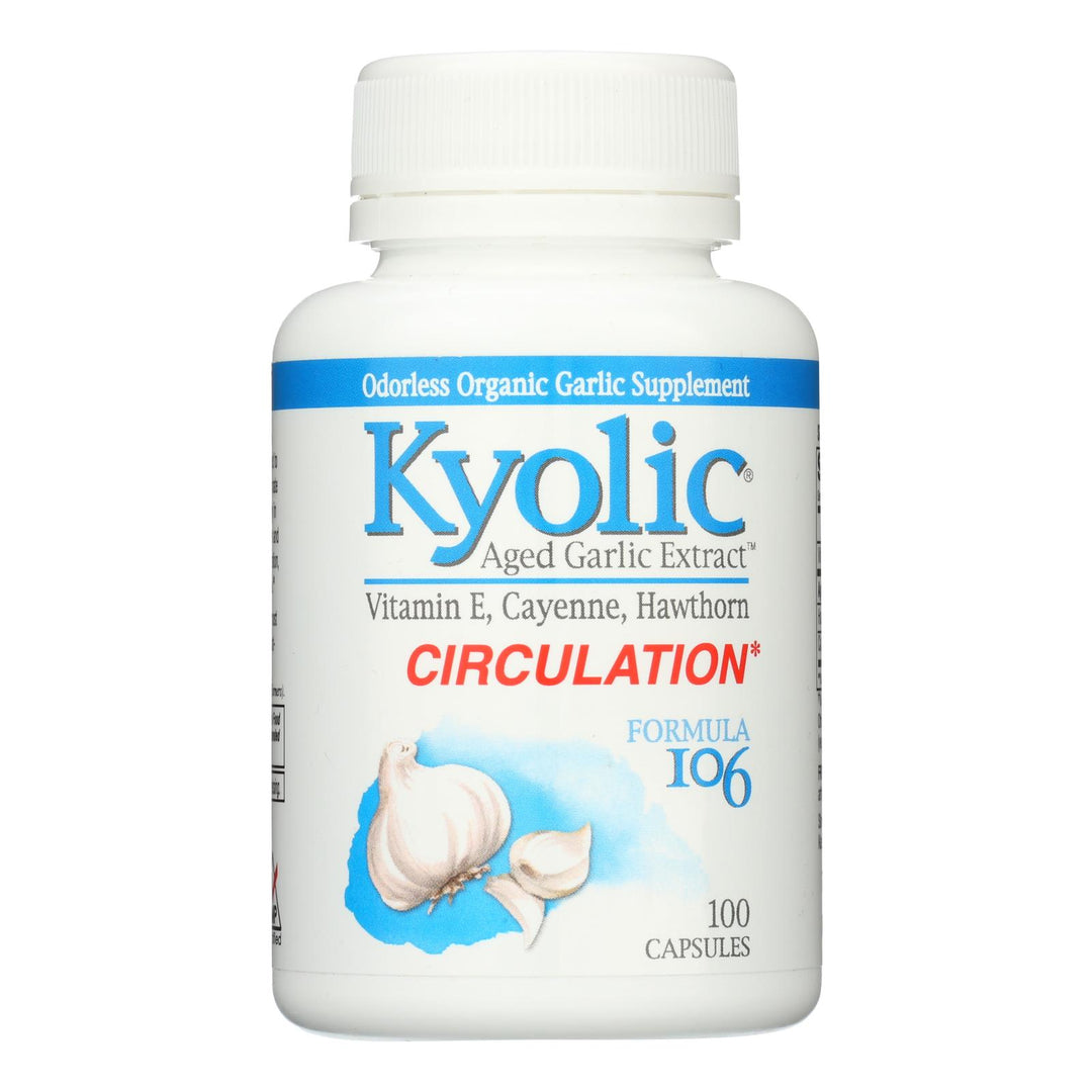 Kyolic - Aged Garlic Extract Healthy Heart Formula 106 - 100 Capsules