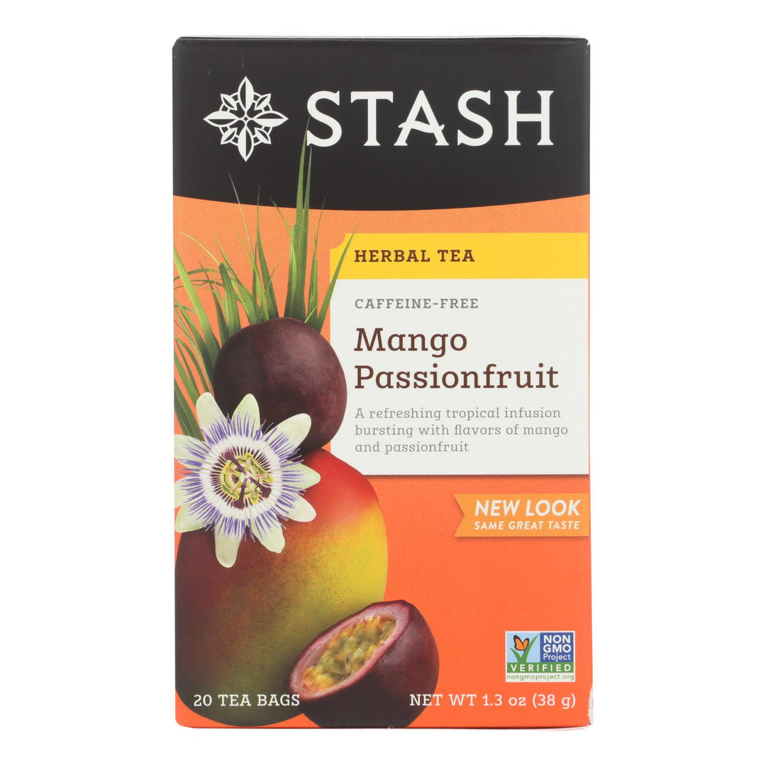 Stash Tea Passionfruit Herbal?tea - Mango - Case Of 6 - 20 Count