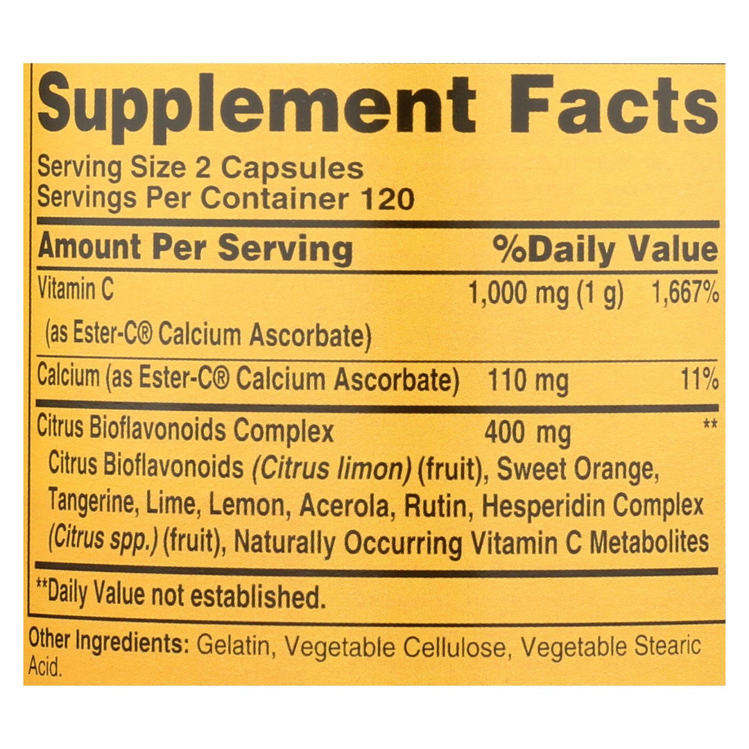 American Health - Ester-c With Citrus Bioflavonoids - 500 Mg - 240 Capsules