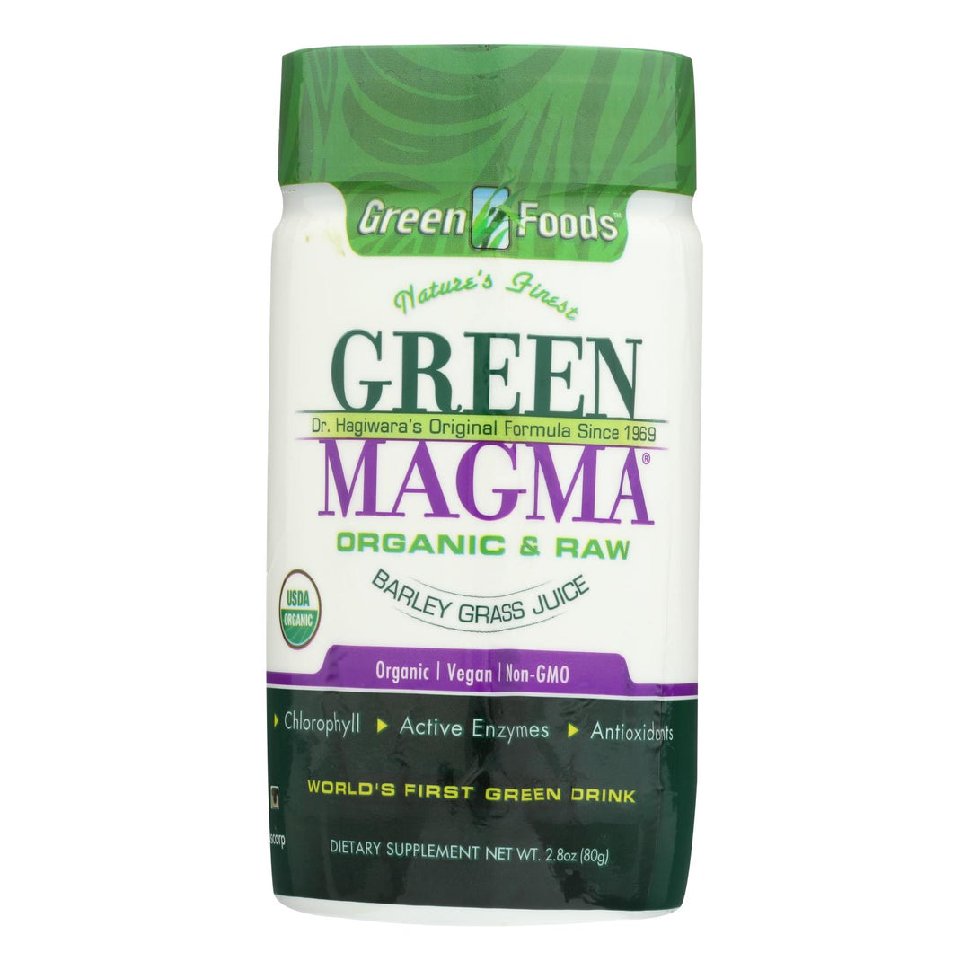 Green Foods Dr Hagiwara Green Magma Barley Grass Juice Powder - 2.8 Oz