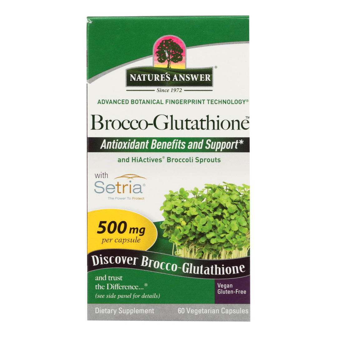 Nature's Answer - Brocco-glutathione - 60 Vegetarian Capsules